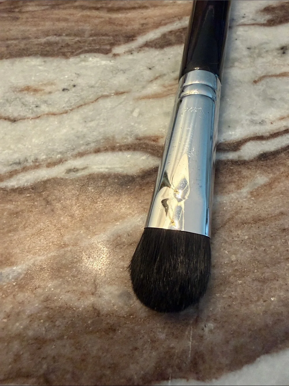 Sigma Beauty Large Fluff E50 Makeup Brush - Black and Silver